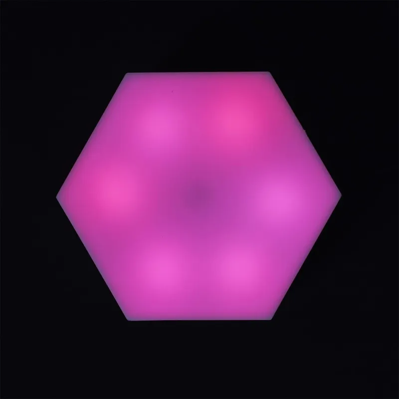 Zestaw 2 Lamp Ściennych MEBLIVA Hexagonal 8,5x7,5cm - Biały