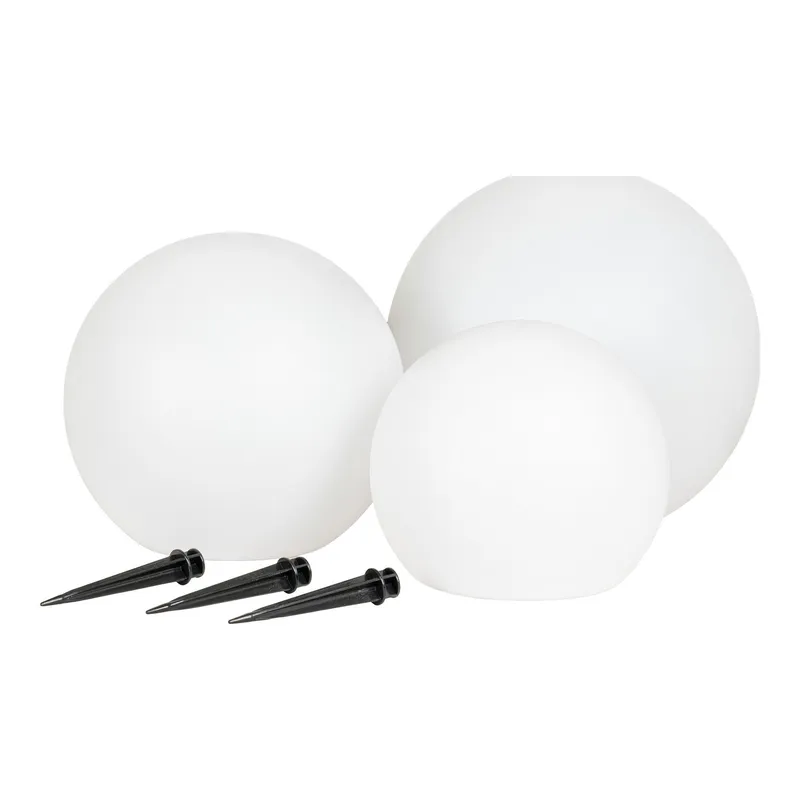 Lampiony Ogrodowe MEBLIVA Lifton Solar LED, Zestaw 3 szt. - Białe
