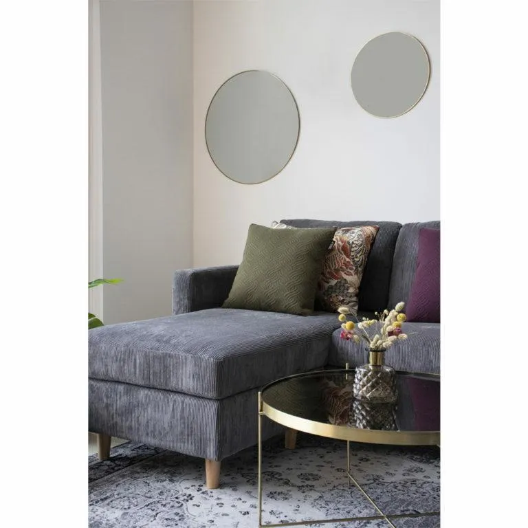 Lustro Jersey MEBLIVA Okrągłe Nowoczesne 60cm - Czarne