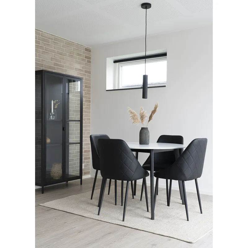 Lampa Wisząca MEBLIVA Paris, Nowoczesna Stal, Regulowana - Czarna
