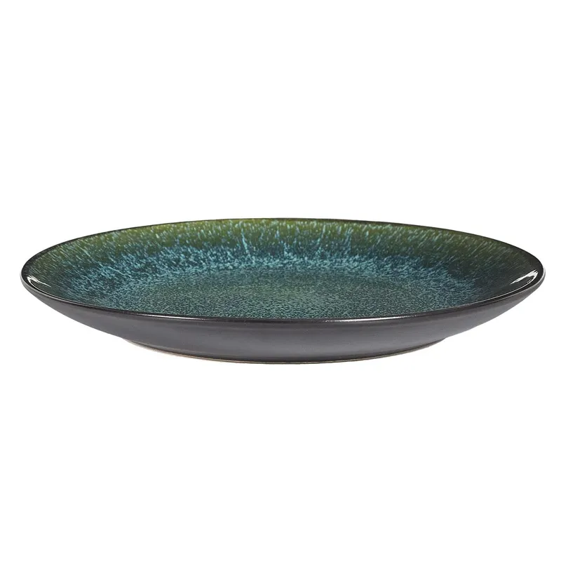 Talerz Obiadowy MEBLIVA Elia Ceramika 27 cm - Zielony