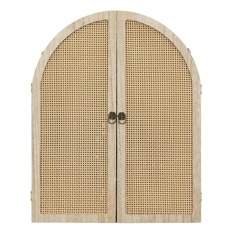 Lustro MEBLIVA Bali Zamykane 50x40 cm, Naturalne