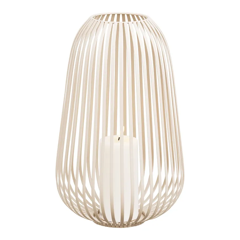 Lampion Ogrodowy MEBLIVA Stoense, Solarny, 40 cm - Beżowy