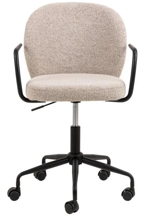 Fotel Biurowy MEBLIVA Patricia Monza 60, Bouclé Ergonomiczny - Beżowy