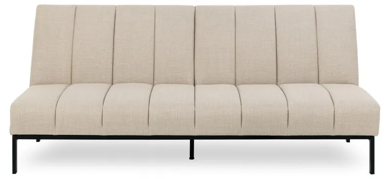 Sofa Rozkładana MEBLIVA Caix, Tkanina, Funkcja Spania - Beżowa