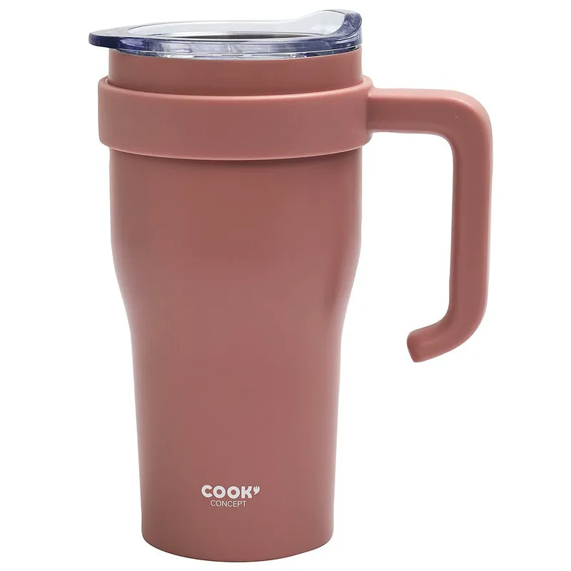 Kubek Termiczny MEBLIVA Mini Miami Classic, Metal 600 ml - Różowy