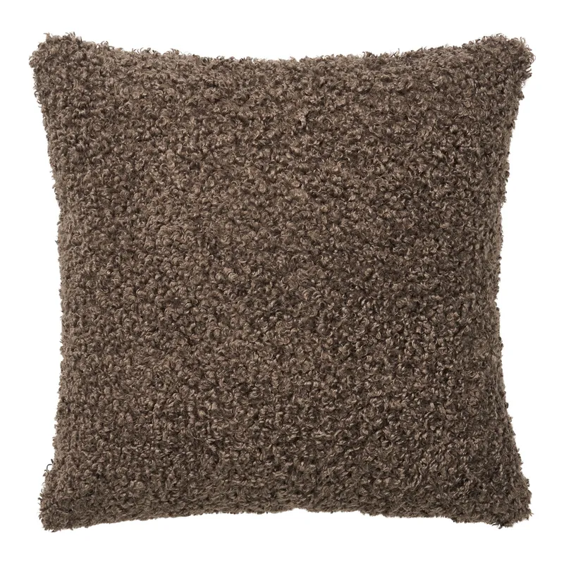 Poduszka MEBLIVA Tavira Bouclé 45x45 cm - Ciemnoszara
