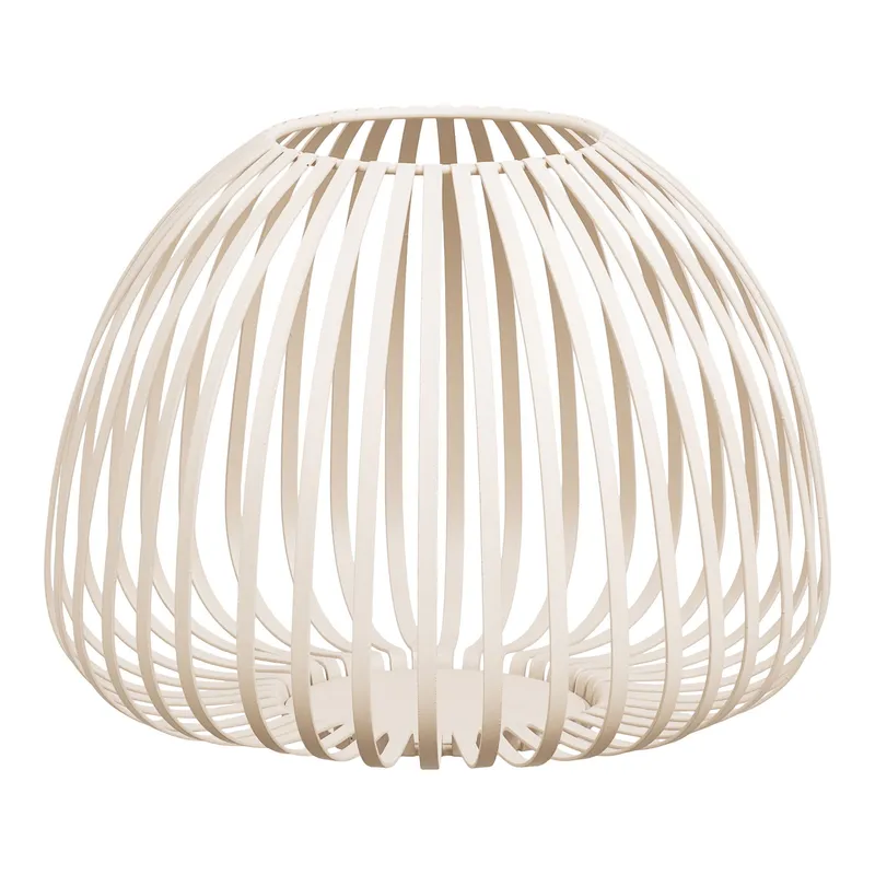 Lampion MEBLIVA Stoense, Metalowy Solarny, 25x19 cm - Beżowy