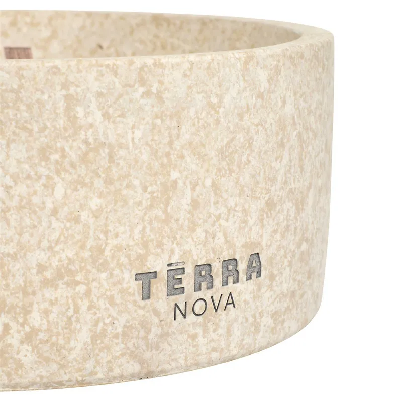 Świeca Terra Nova MEBLIVA 4 Knoty Wosk Naturalny 19cm - Beżowa