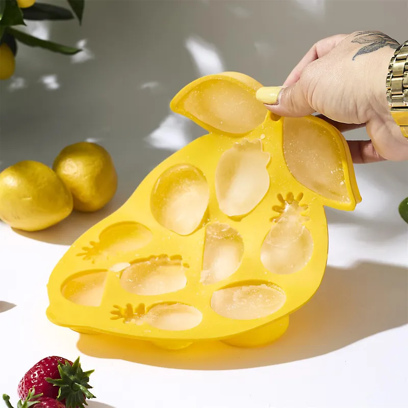 Tacka Do Lodu MEBLIVA Dolce Vita, Silikon Elastyczny - Żółty