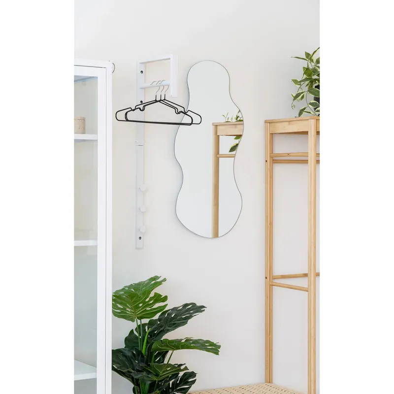 Wieszak Ścienny MEBLIVA Trento, Metal 82 cm - Biały