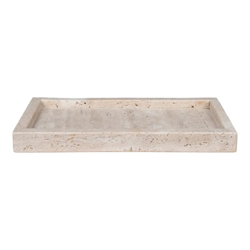 Taca MEBLIVA Prostokąt 30,5x15cm Trawertyn - Beżowy