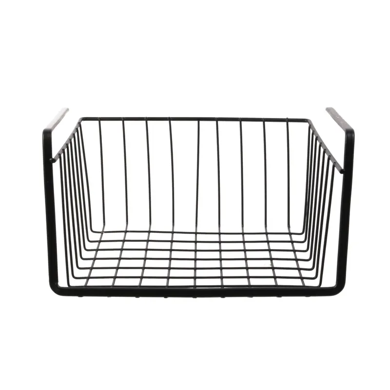 Organizer MEBLIVA Podwieszany Kosz Podpółkowy S, Metal - Czarny