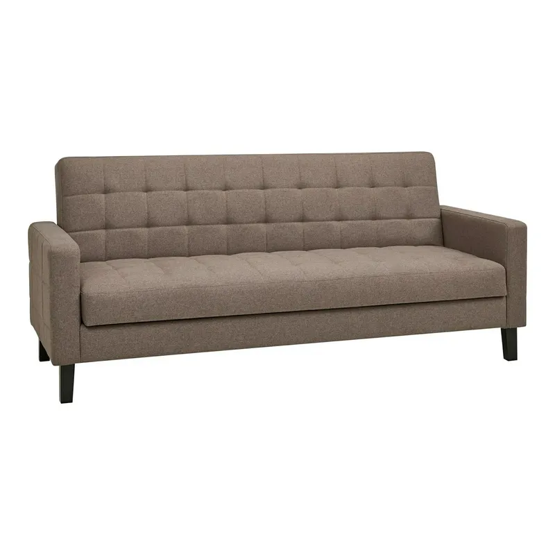 Sofa Rozkładana MEBLIVA Milton, Poliester Aksamitny, 204 cm - Szary