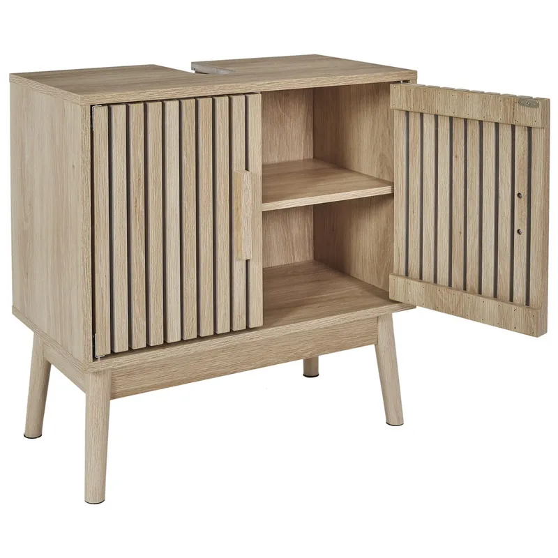 Szafka Łazienkowa MEBLIVA Klaus 60 cm Drewniana - Naturalny