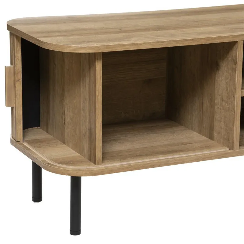 Szafka RTV MEBLIVA Colva 140 cm MDF - Naturalny