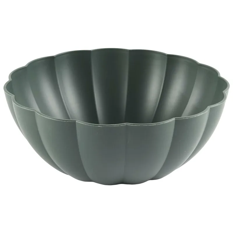 Miska MEBLIVA Iris 24cm, Polipropylen, Okrągła - Szara Ciemna