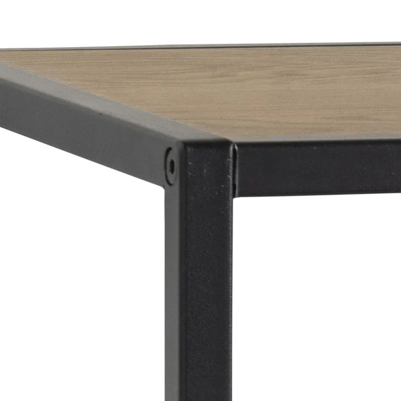 Wieszak Ścienny MEBLIVA Seaford Dąb 77 cm - Naturalny I Czarny