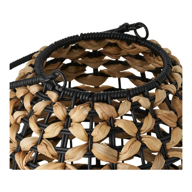 Lampion Ogrodowy MEBLIVA Pinto, Rattan, Boho - Naturalny