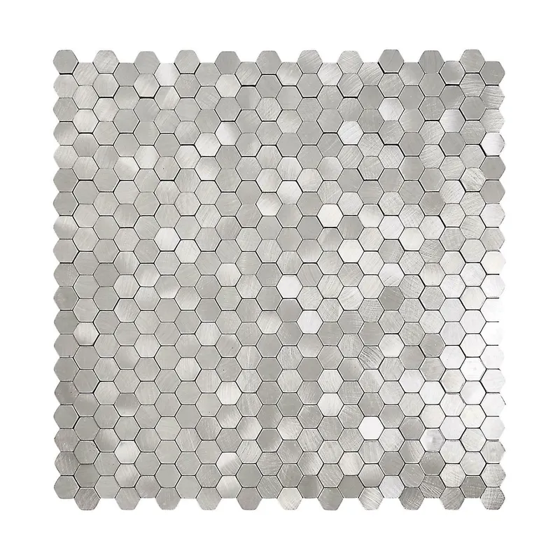 Panele Samoprzylepne MEBLIVA Easy Stick 31,8x31,2 cm PCV - Srebrna Mozaika