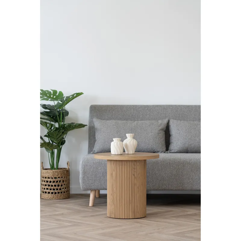 Zestaw 2 Wazonów Ceramicznych MEBLIVA Sakwa, Ceramika - Biały