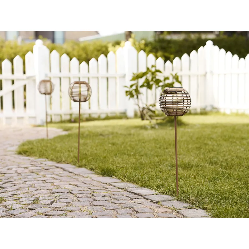 Lampion Ogrodowy MEBLIVA Carlisle Solar LED 70 cm - Brązowy