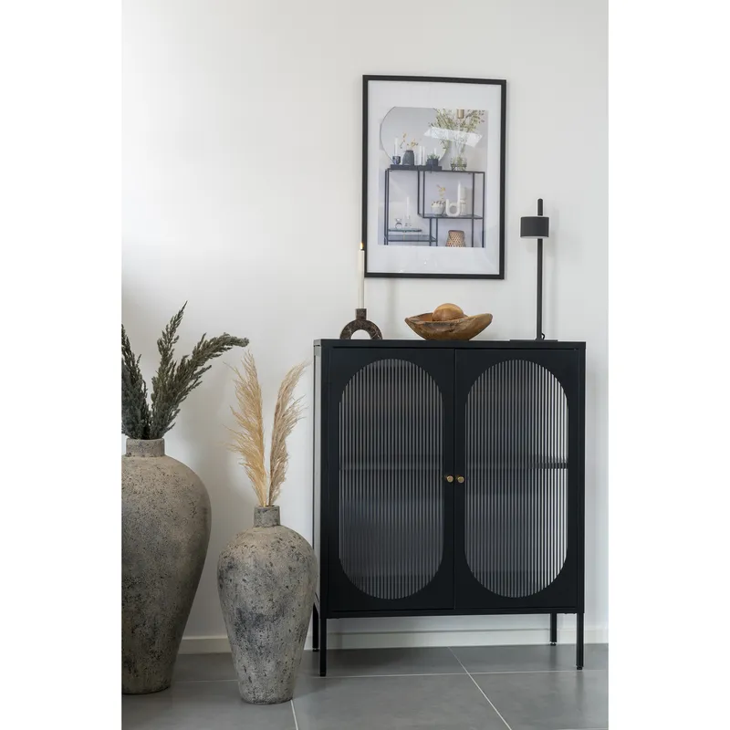 Wazon MEBLIVA Corvo Ceramiczny Skandynawski 60 cm - Szary