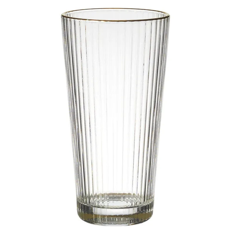 Szklanka Gold Edge MEBLIVA 300ml Wysoka - Transparent