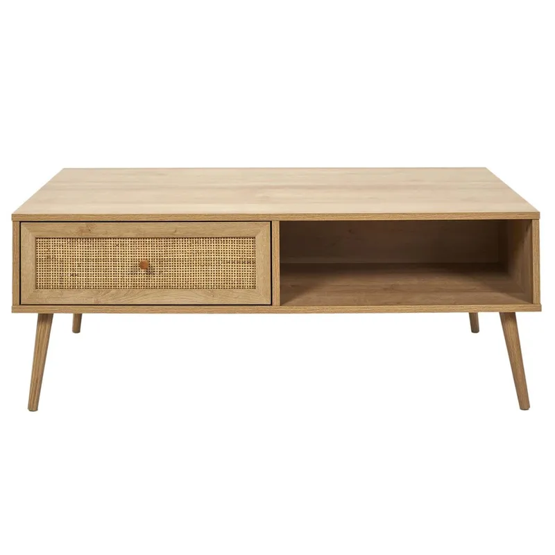 Stolik Kawowy MEBLIVA Bali Drewniany 110x59 cm - Naturalny