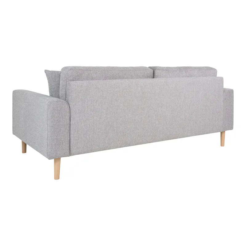 Sofa MEBLIVA Lido 2,5 Osobowa, Drewno, Klasyczna - Szara Jasna