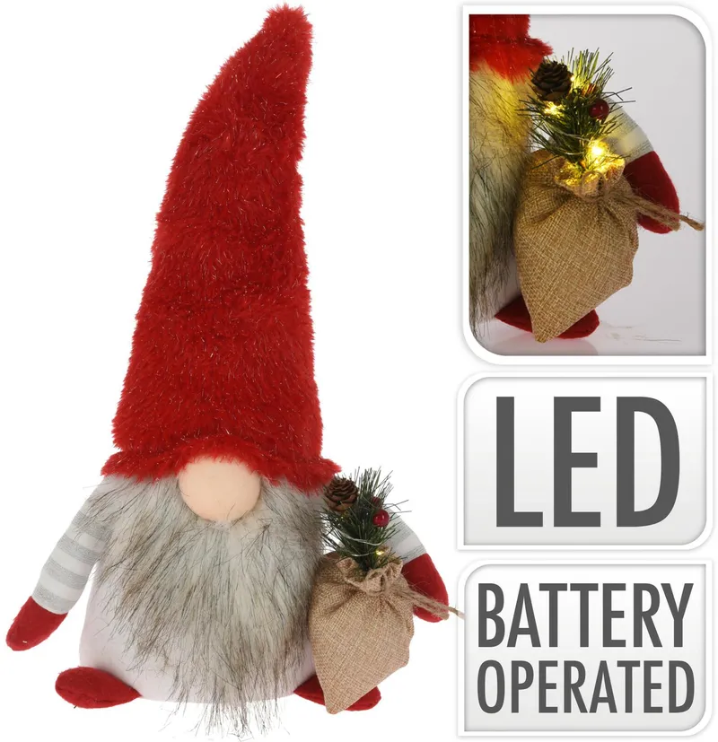 Figurka Skrzat MEBLIVA 38cm LED - Czerwony