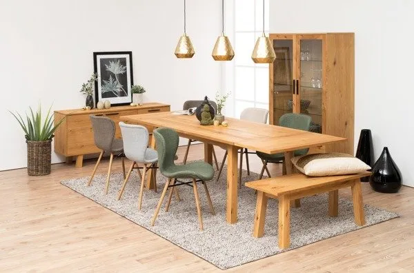 Krzesło MEBLIVA Batilda Tapicerowane Tkanina Boho - Light Grey