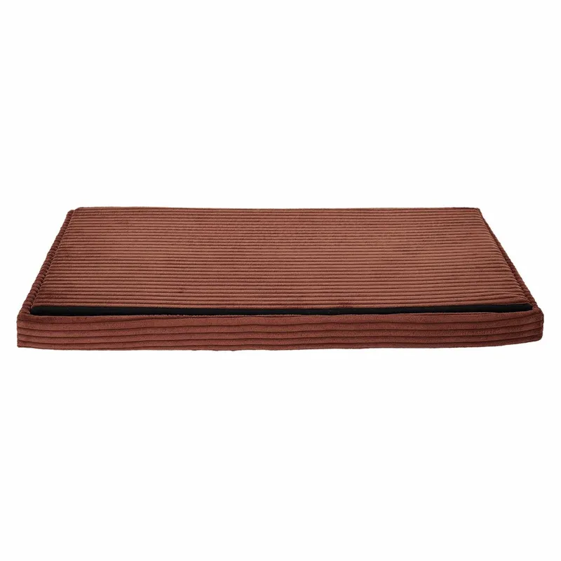 Pufa MEBLIVA Velse Scott Składana, Sztruksowa Aksamitna - Terracotta
