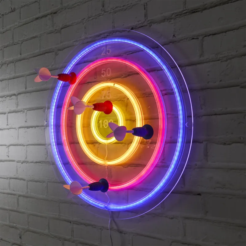 Lampa Ścienna MEBLIVA Tarcza LED 46x46 cm, Tworzywo Sztuczne - Kolorowa