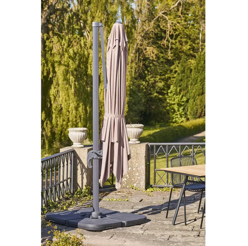 Parasol Ogrodowy GARDIVA Baza Aluminiowy 295x295 cm - Piaskowy