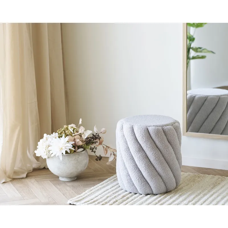 Doniczka Ceramiczna MEBLIVA, 26 cm, Boho - Szara