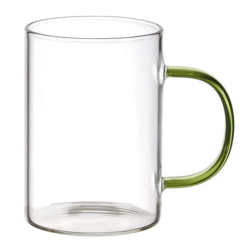 Szklanka MEBLIVA Coloured, Szkło Minimalistyczne 300ml - Zielony
