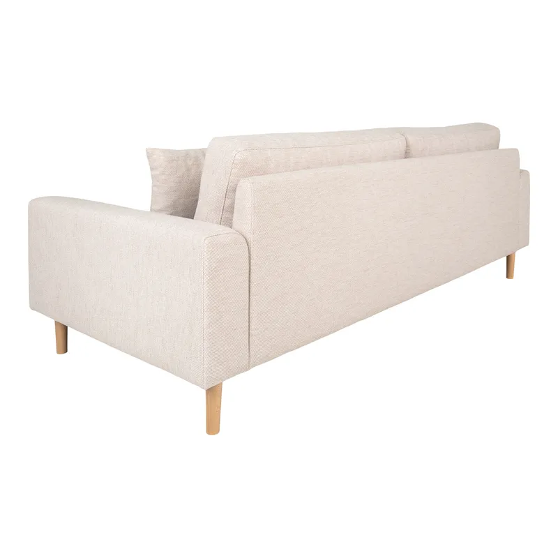 Sofa MEBLIVA Lido 3, Poliester, Skandynawska 210 cm - Beżowa