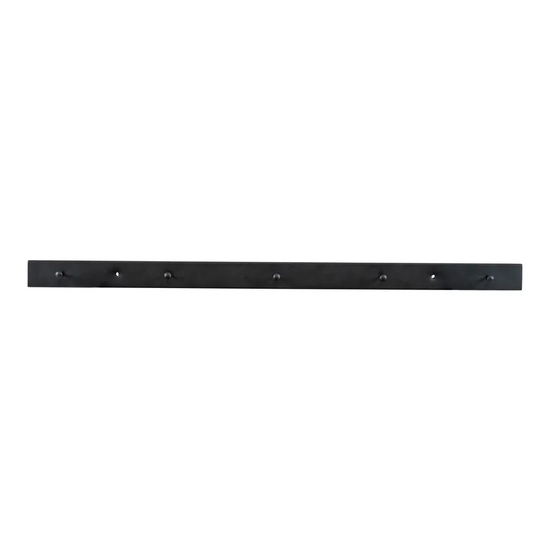 Wieszak Ścienny MEBLIVA Vita Slim Metal 70 cm - Czarny