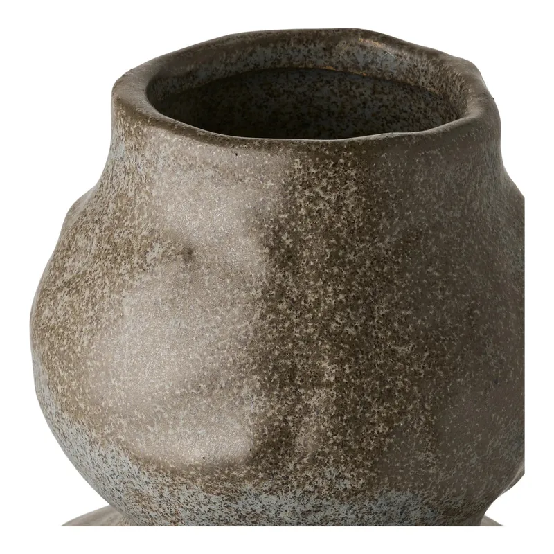 Wazon Ceramiczny MEBLIVA Wysokość 33,5 cm - Brązowy