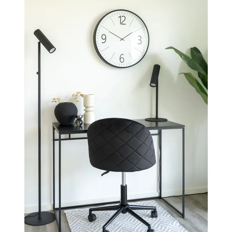 Zegar Ścienny MEBLIVA Biel, Szkło, Nowoczesny, 51 cm - Biały