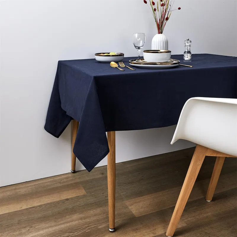 Obrus MEBLIVA Flow 140x250 cm Poliester - Granatowy