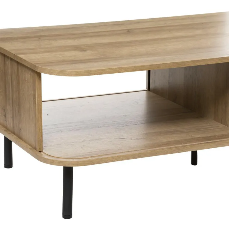 Stolik Kawowy MEBLIVA Colva Metal Boho 120x60 cm - Naturalny