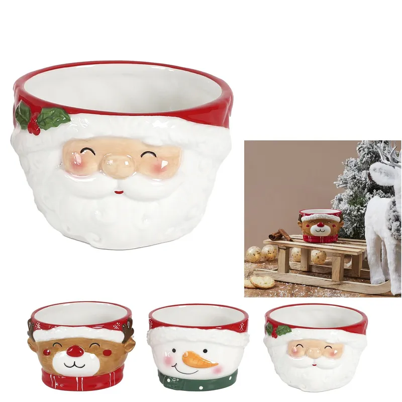 Miska Świąteczna MEBLIVA Ceramika 12 cm - Multikolor
