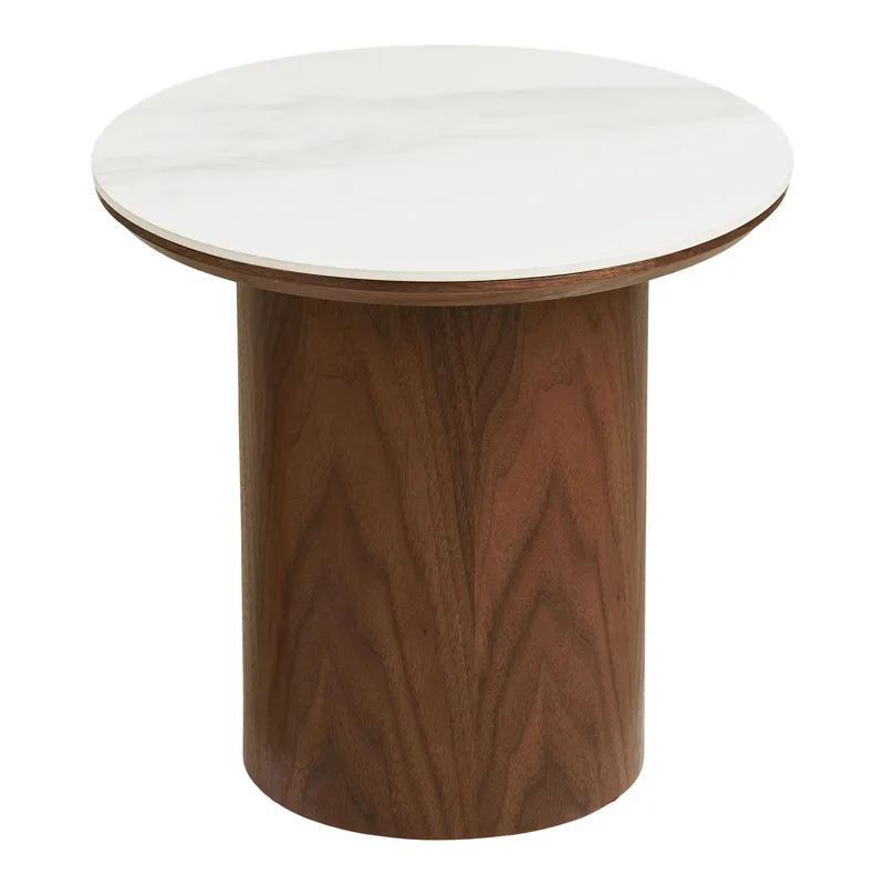 Stolik Kawowy MEBLIVA Noli Ceramiczny 40x38 cm - Beżowy