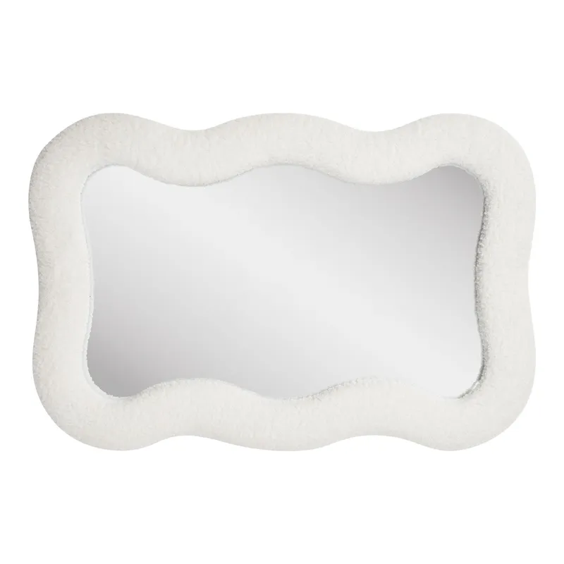Lustro MEBLIVA Bosaro Owalne 80x54 cm - Biały