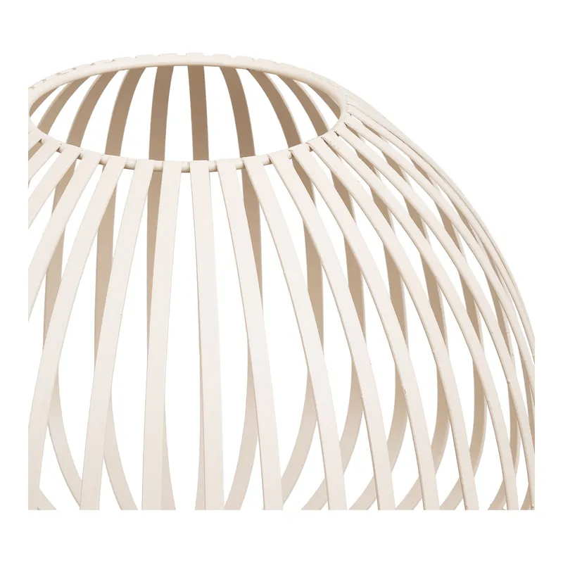 Lampion MEBLIVA Stoense, Metalowy Solarny, 25x19 cm - Beżowy