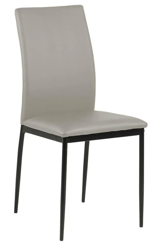 Krzesło MEBLIVA Demina Tapicerowane 92 cm, Ekoskóra - Beżowe