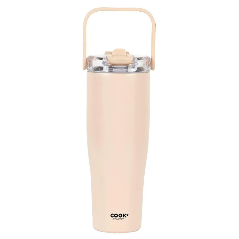 Kubek Termiczny MEBLIVA New York 900ml Metal - Beżowy