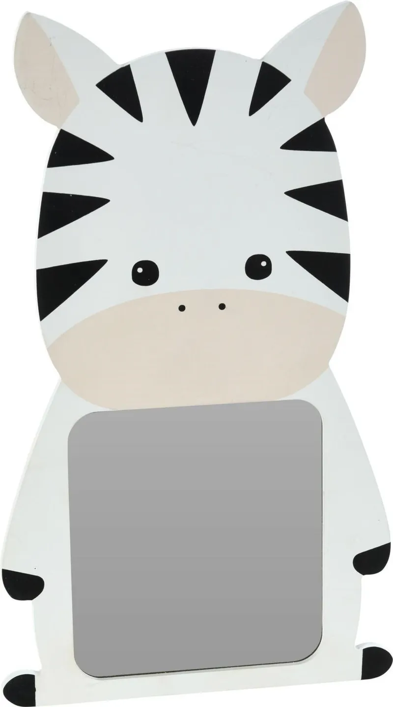 Lustro MEBLIVA Zebra Owalne Do Pokoju Dziecka, MDF - Czarny
